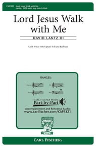 Lord Jesus Walk With Me SATB choral sheet music cover Thumbnail